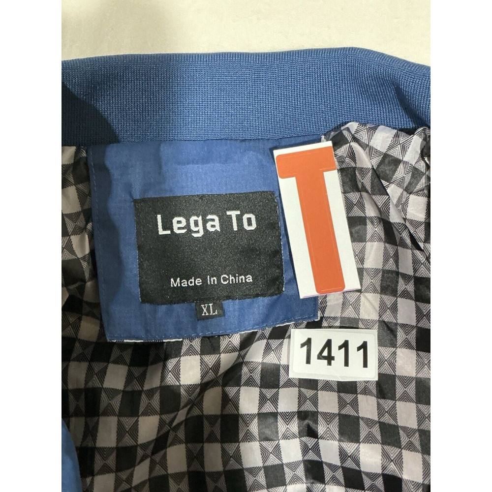 Men’s Legato Xl Blue Windbreaker Jacket - Picture 3 of 6